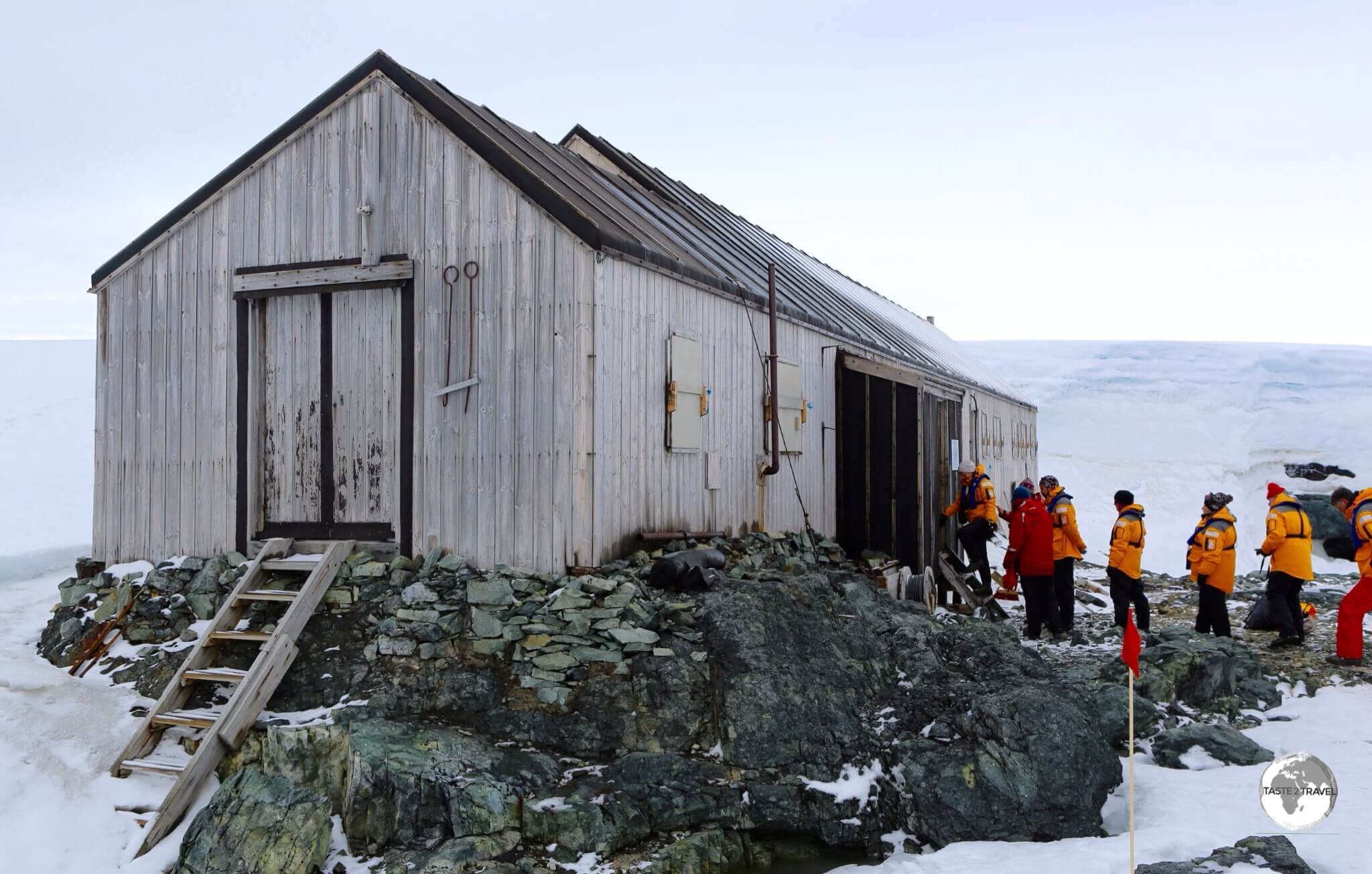 Located on Detaille Island - <i>Base W</i> is a former British research station which is now a museum.