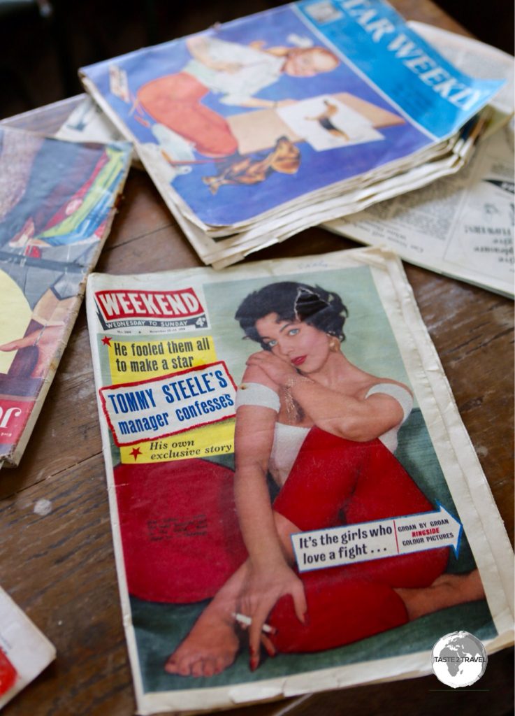 When it's occupants quickly evacuated Base W in the late 1950's, they had to leave most of their possessions behind.