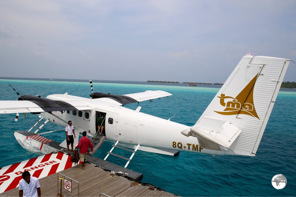 Arriving at Vilamendhoo on my TMA flight.
