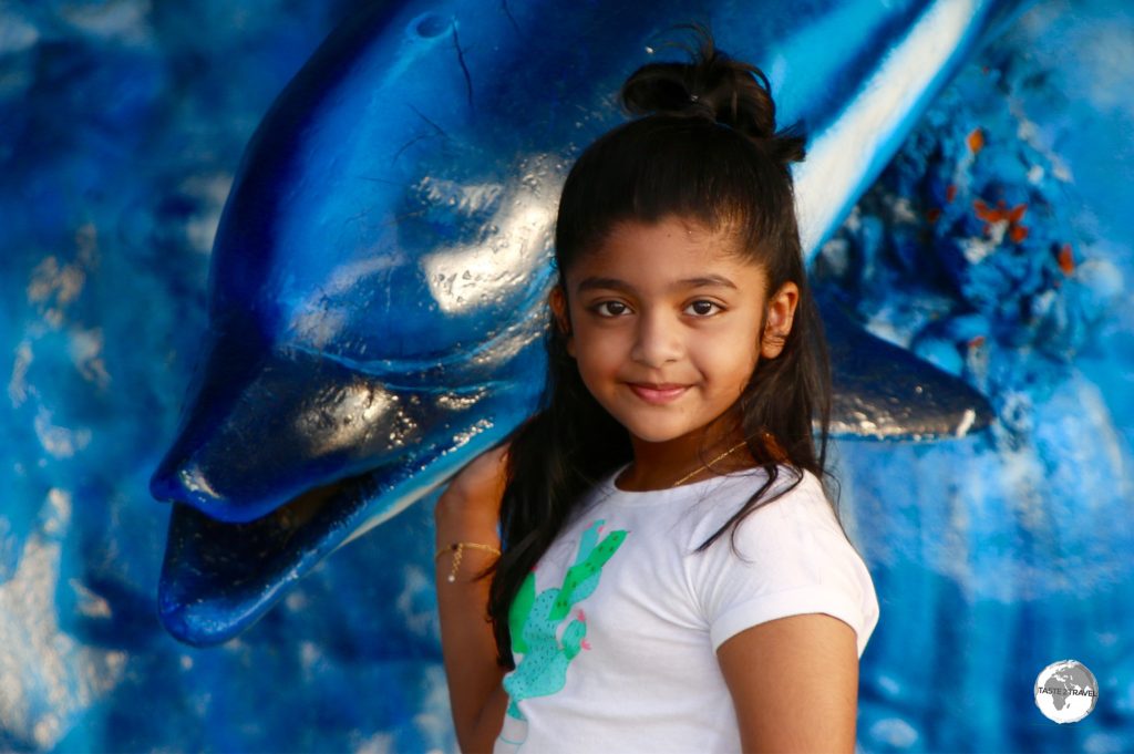 Young girl on Maafushi.