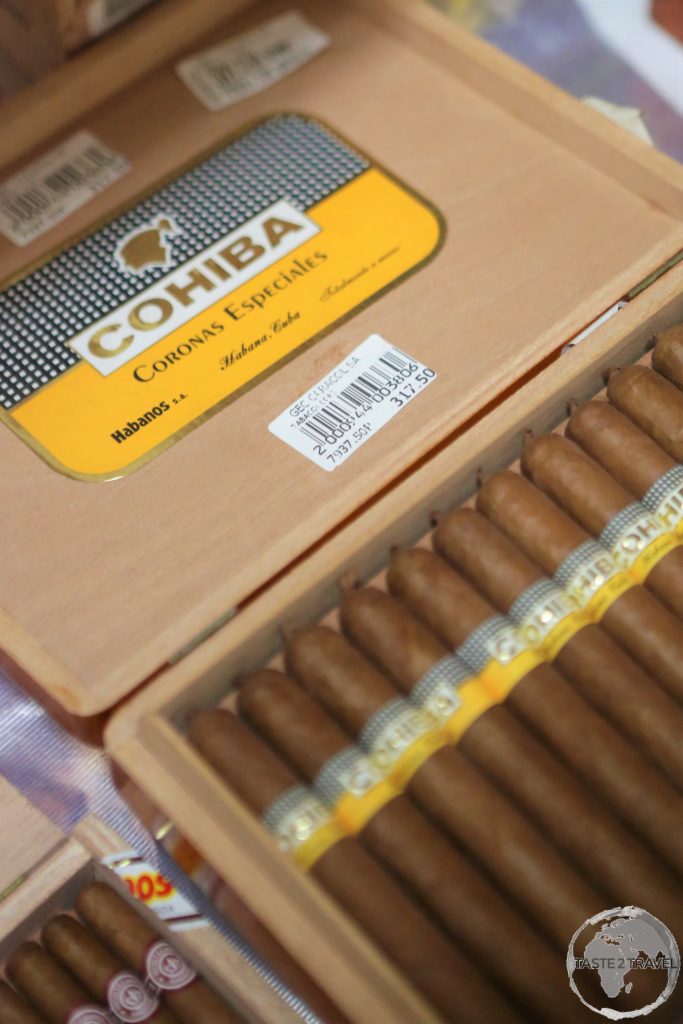 The Cohiba brand was created by Fidel Castro with cigars supplied to party elites and foreign dignitaries.