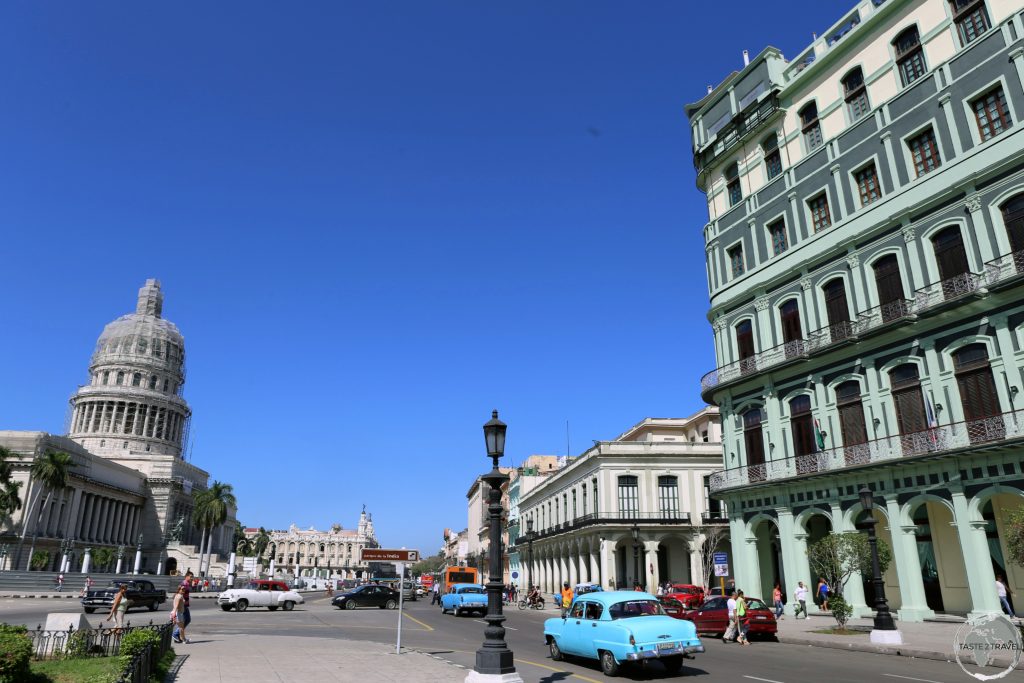 Havana is just 90 miles south of Key West (Florida, USA).