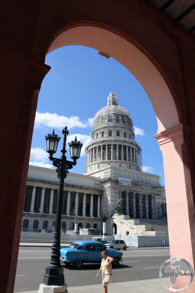 El Capitolio, or the National Capital Building, in Havana