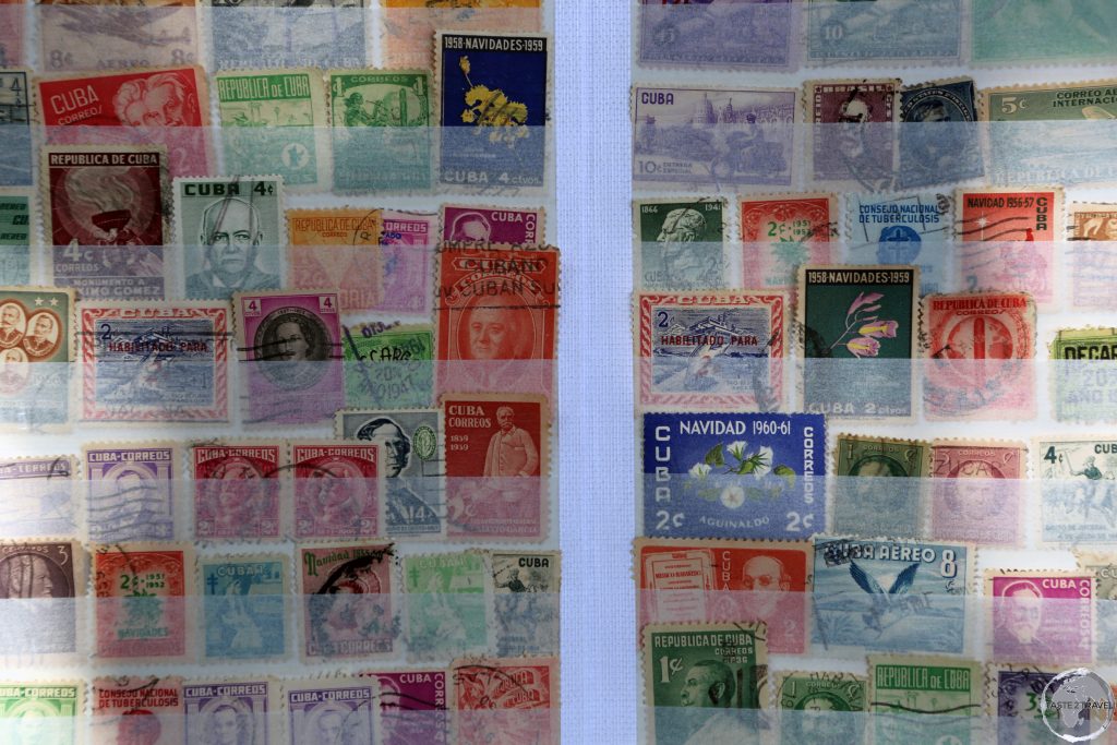 Stamp sellers can be found peddling old Cuban stamps on Plaza de Armas.