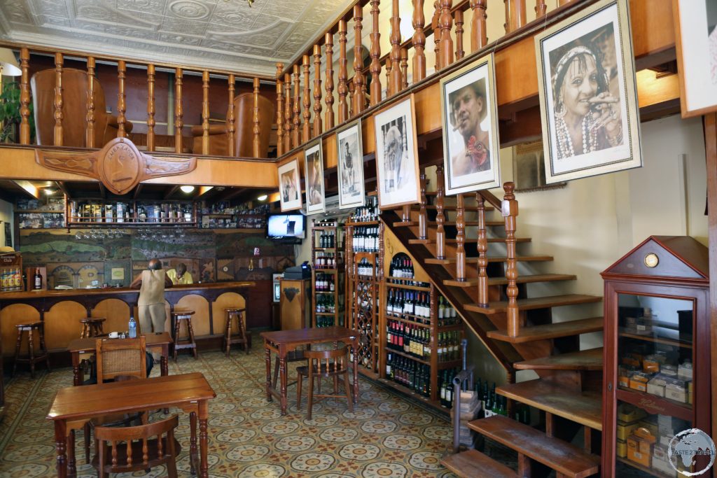 A cigar and rum shop in downtown Cienfuegos.