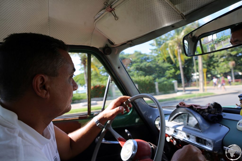 Taxi driver in Cienfuegos.