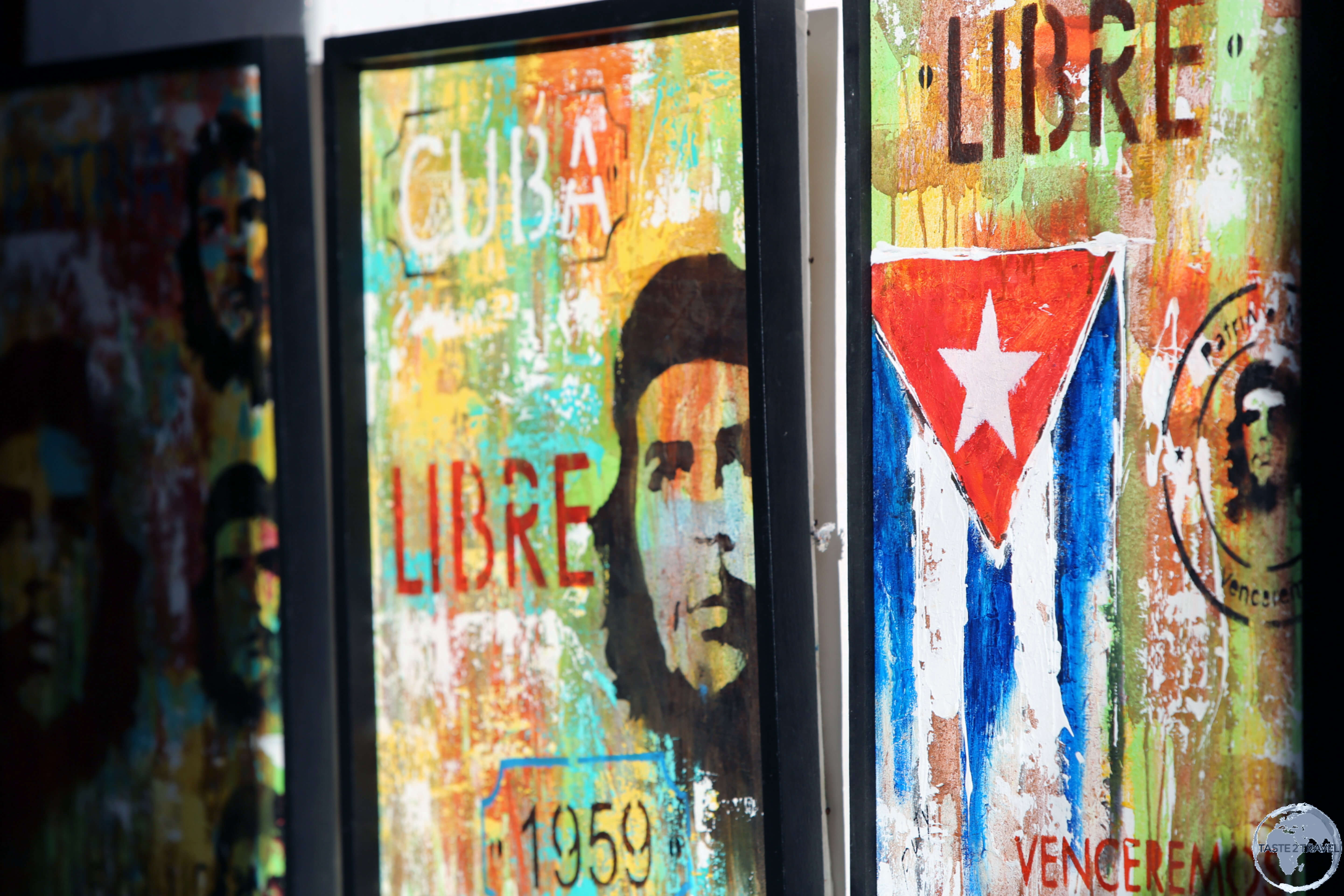 A souvenir shop in Trinidad old town features the popular image of Ernesto "Che" Guevara.