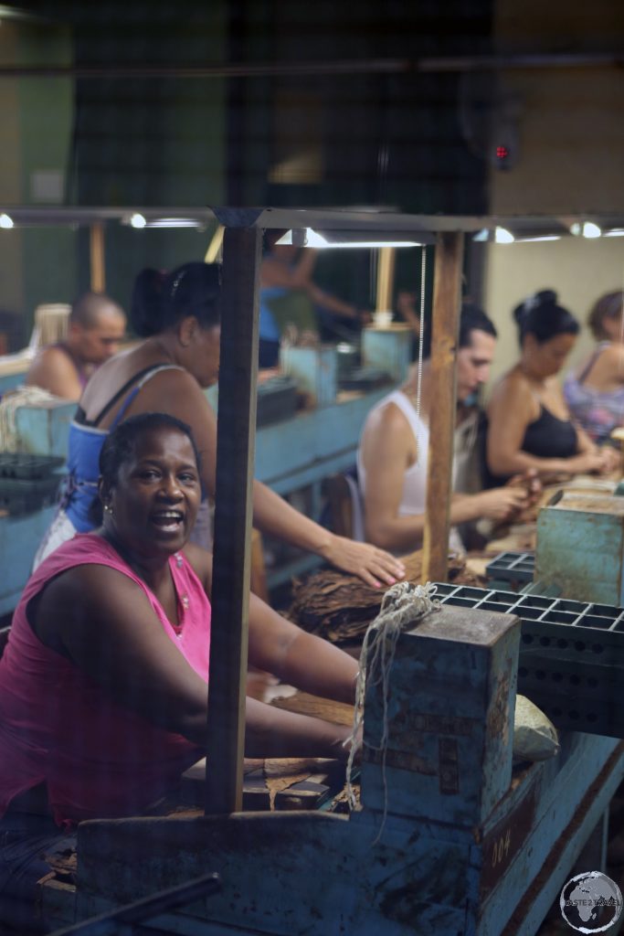 Most cigar factory workers are woman.