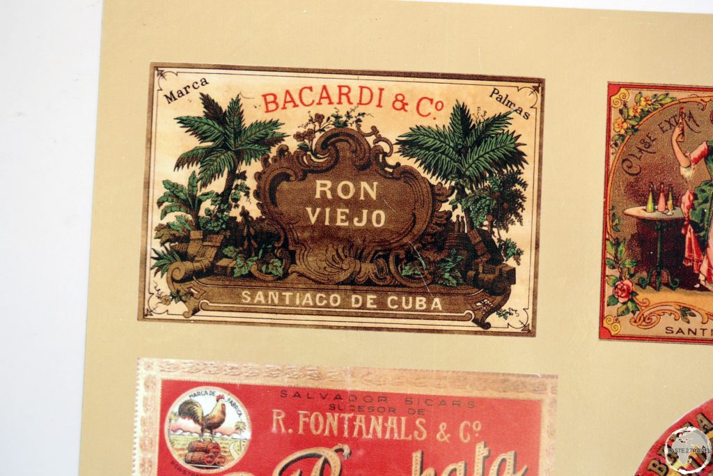 Memorabilia at the Bacardí Rum Factory in Santiago de Cuba.