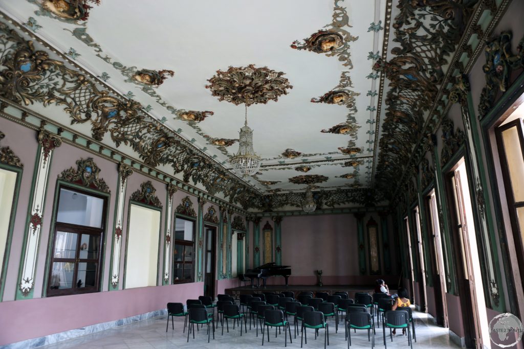 Concert hall at the Municipal theatre in Santiago de Cuba.