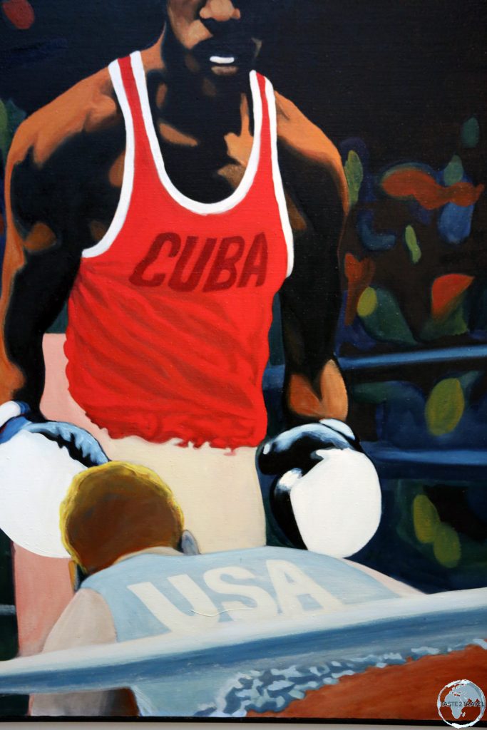 Symbolic artwork in the National Museum of Fine Arts in Havana.