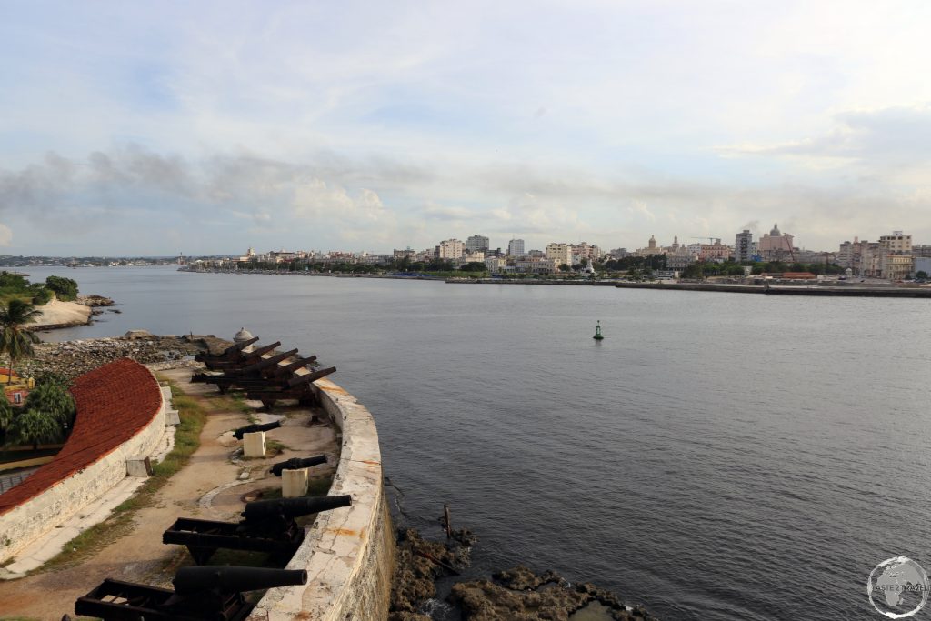 View of Havana harbour from Morro Castle.