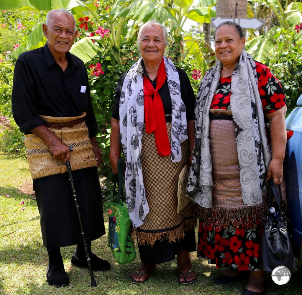 The woven Ta'ovala is worn around the waist for all formal occasions in Tonga.