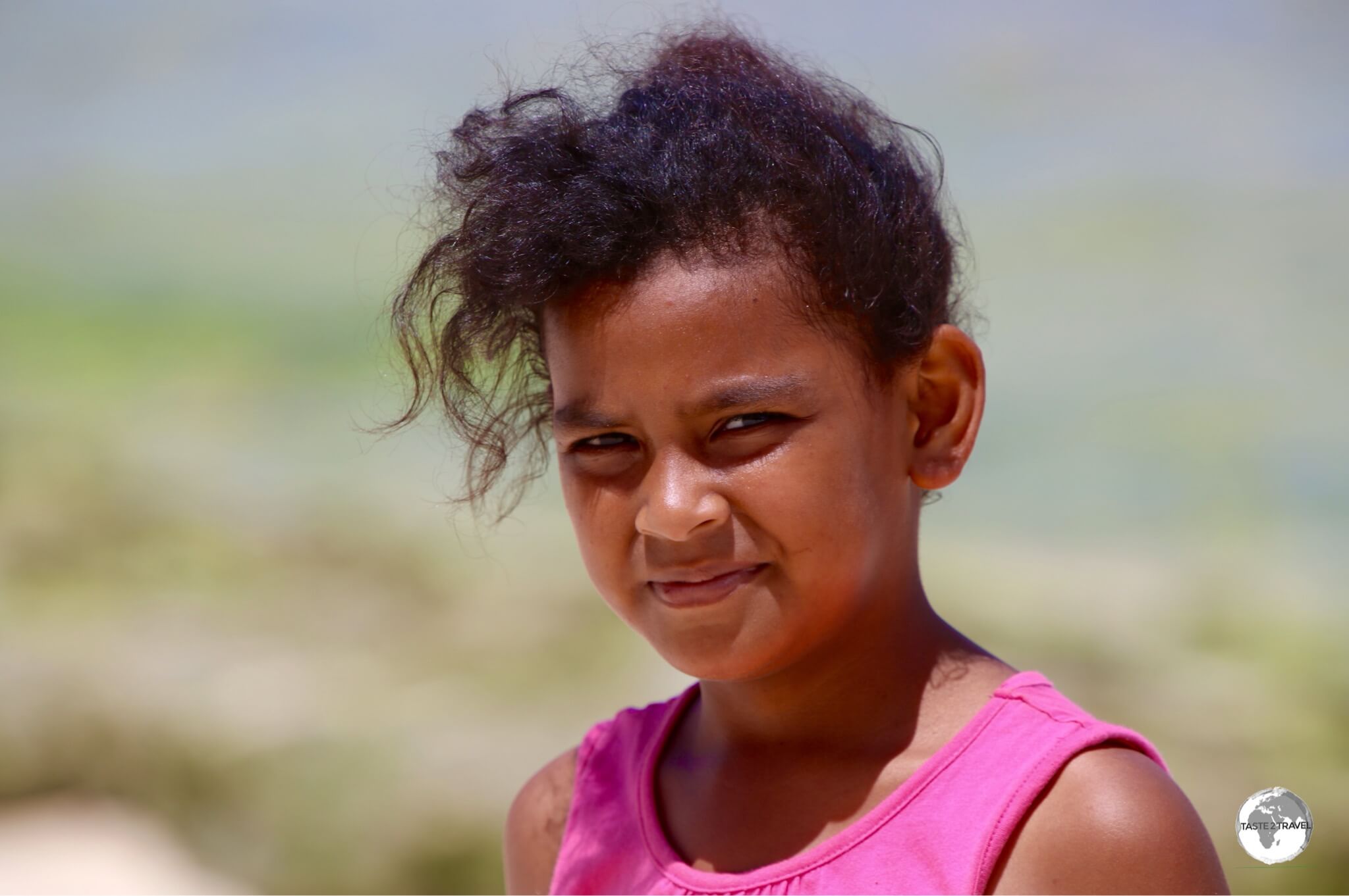 A young girl on Tongatapu Island.