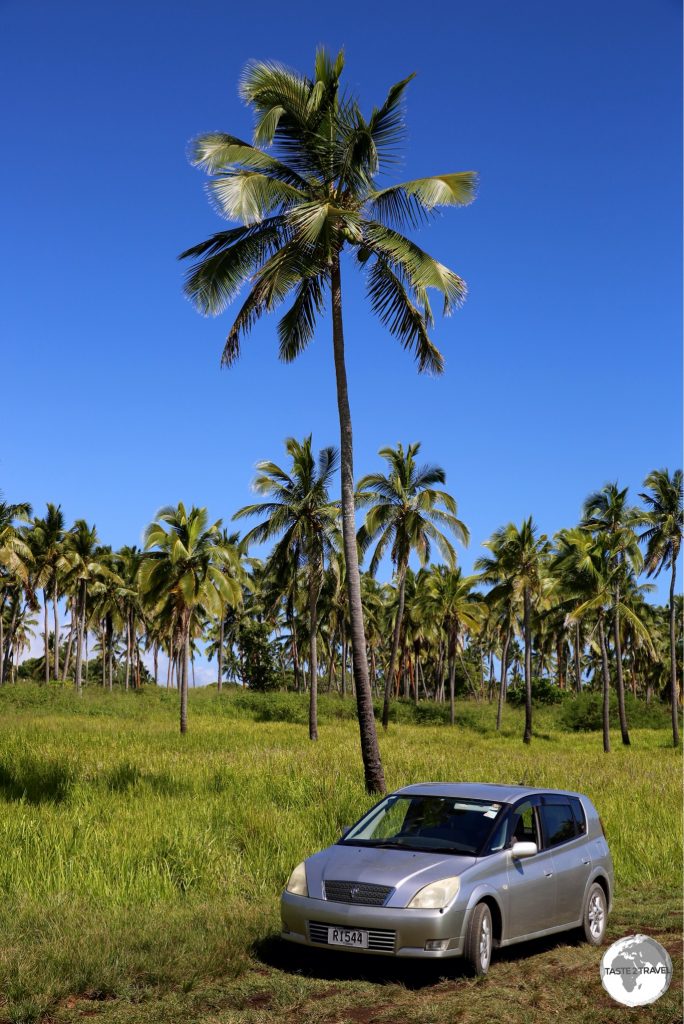 My rental car on Tongatapu Island.