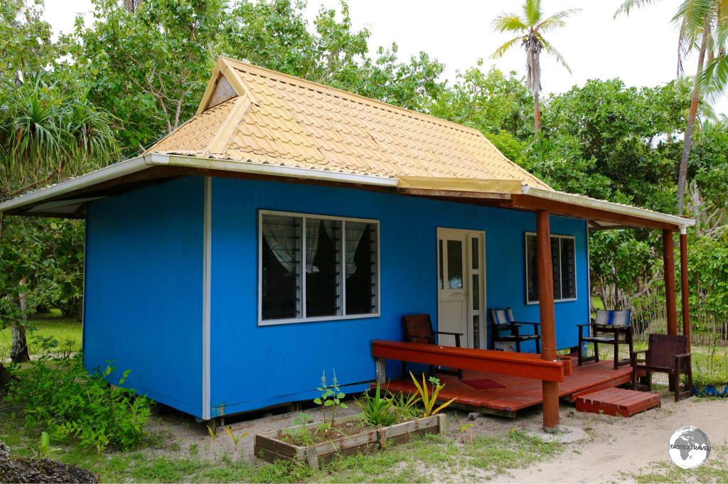 A typical 'Fale' at the Royal Sunset Island Resort on 'Atata.