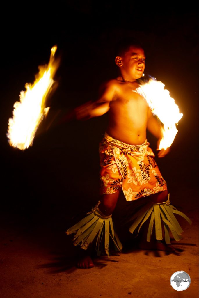 Fire Dance at Hina Cave.