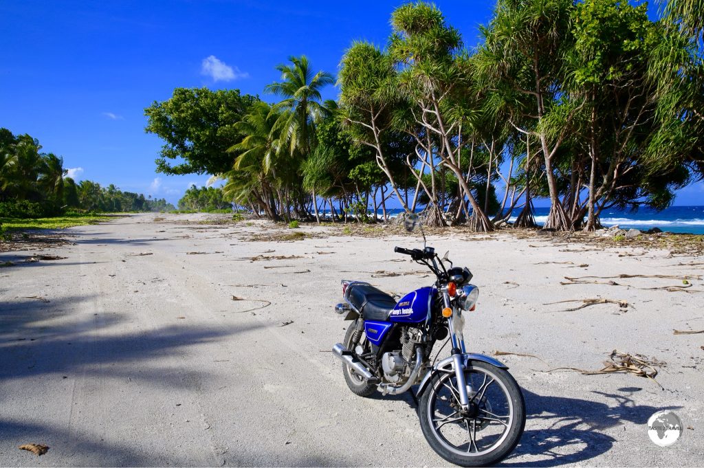My motorbike while on Tuvalu - it was a real clunker.