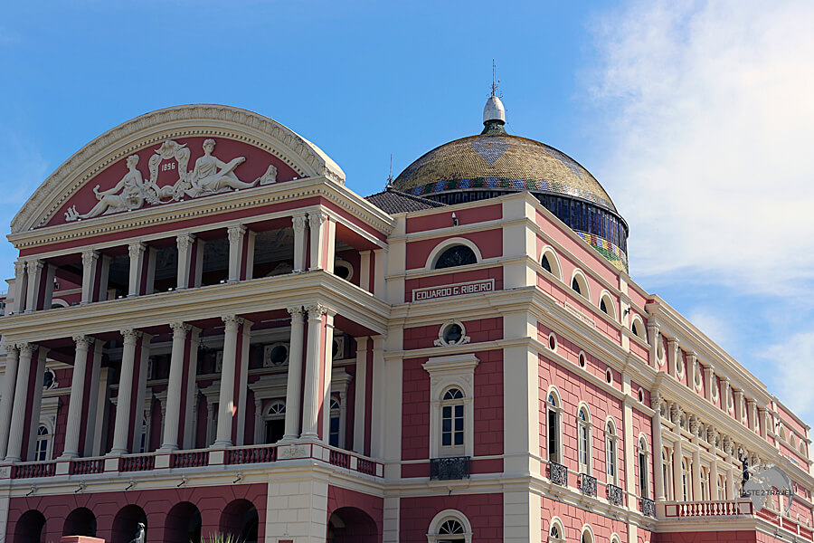 The most monumental building in the Amazon region, the opulent Manaus Opera House.