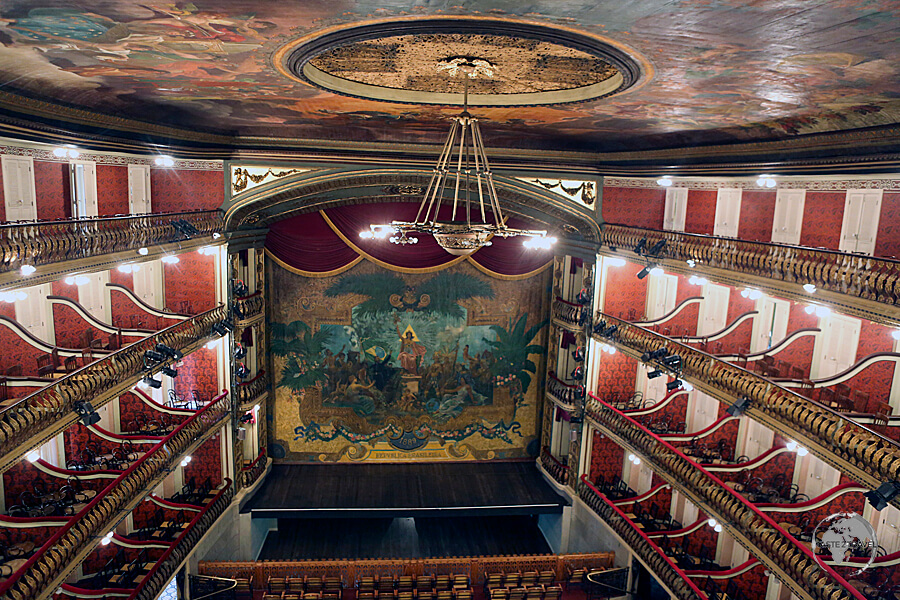 A highlight of Belém, the Teatro da Paz was built in 1874, using revenue from the rubber boom.