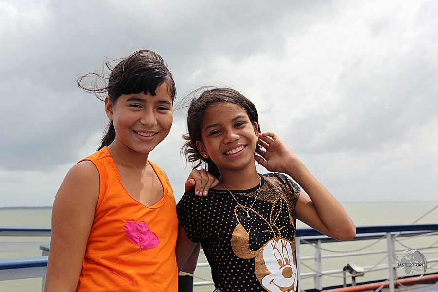 Two young passengers on the boat from Belém to Macapá.