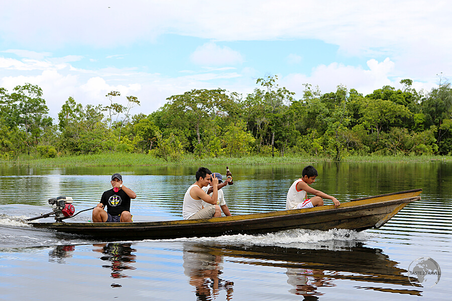 Boats are the primary means of transportation around the city of Iquitos, the largest Peruvian metropolis on the Amazon river.