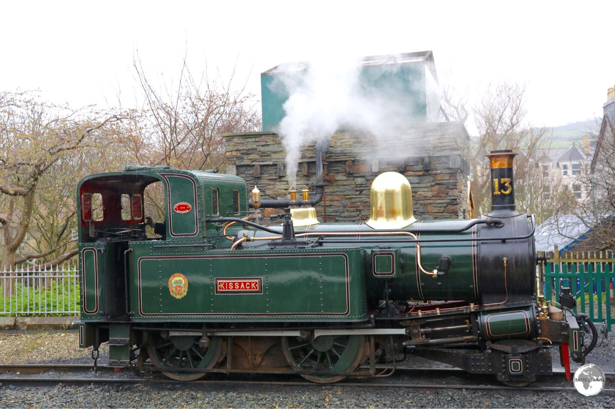 A Steam locomotive at the Isle of Man Railway Museum in Port Erin.