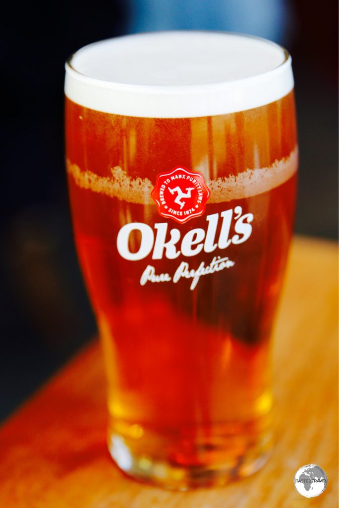 A pint of Okell’s beer is a fine way to relax after a day of touring the Isle of Man.