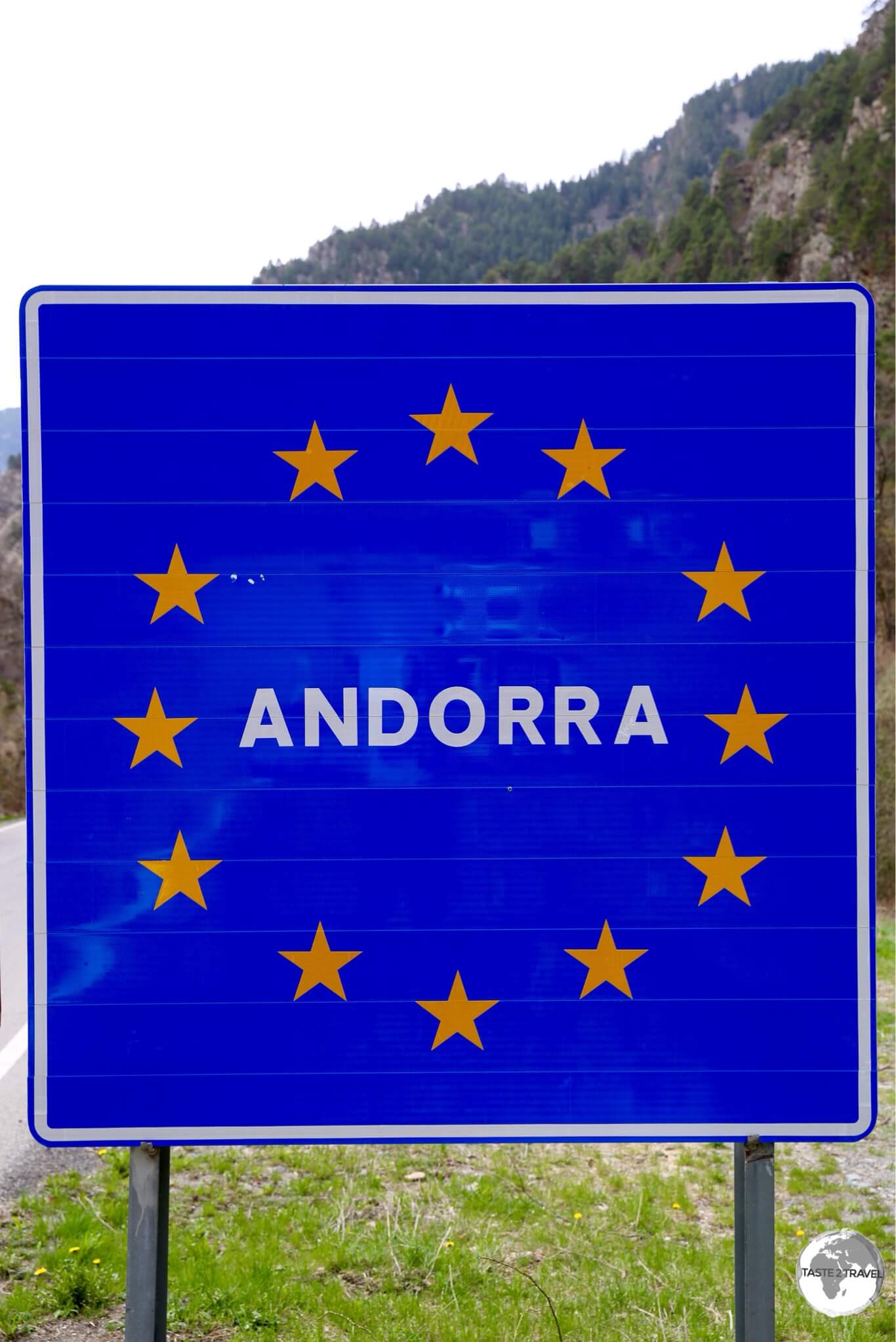 Andorra Welcome Sign