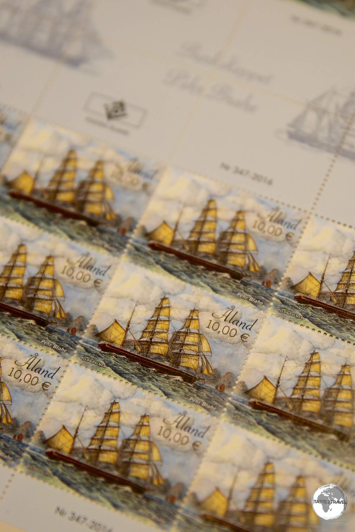 Åland Island stamps can be purchased from the main Post Office in Mariehamn.