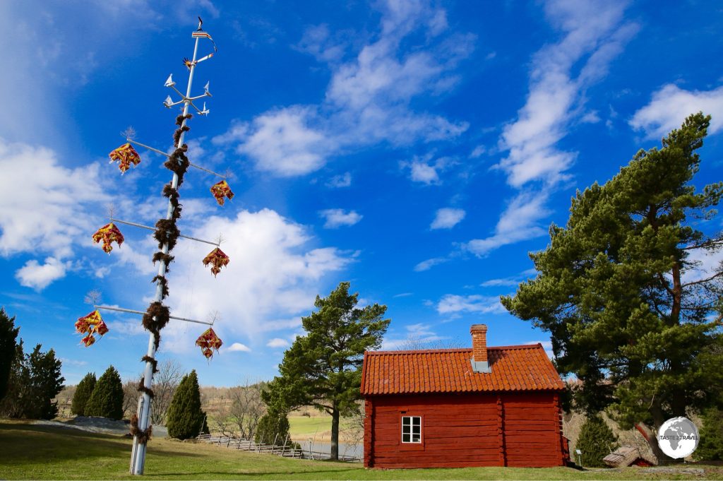 A maypole on the Åland Islands.