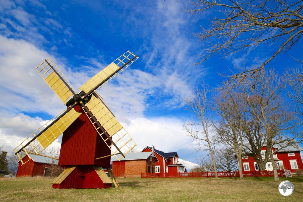 A typical windmill on the Åland Islands.