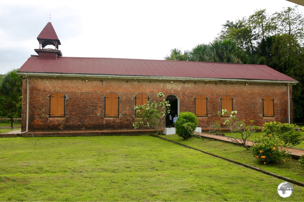 The Court of Policy building on Fort Island.