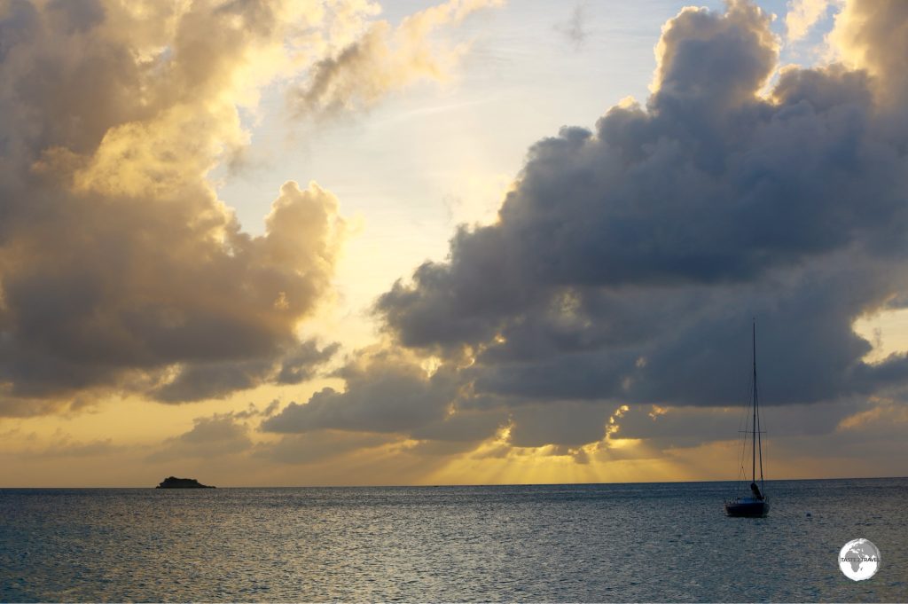 Sunset at Dickenson's Bay.