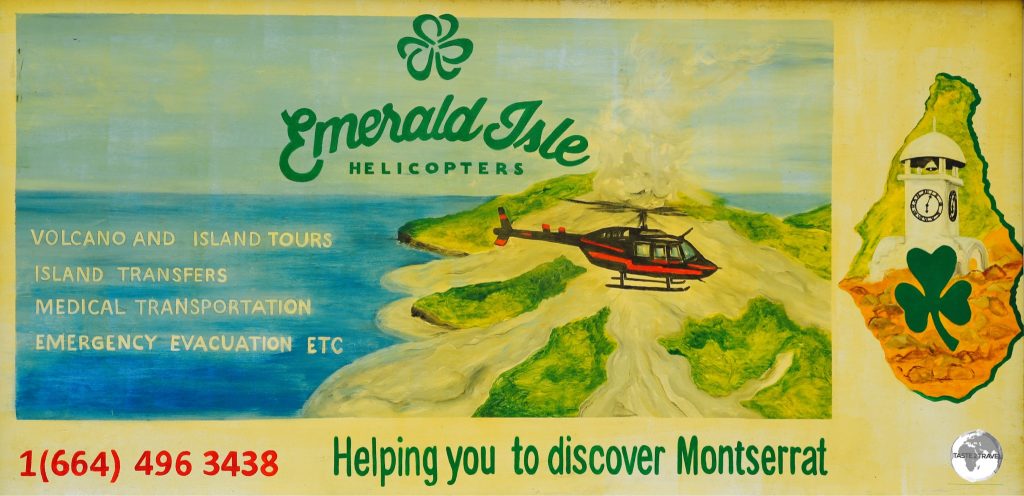Sightseeing can be arranged by helicopter.