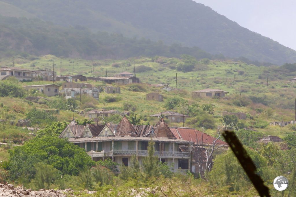 The former Government House lies abandoned.