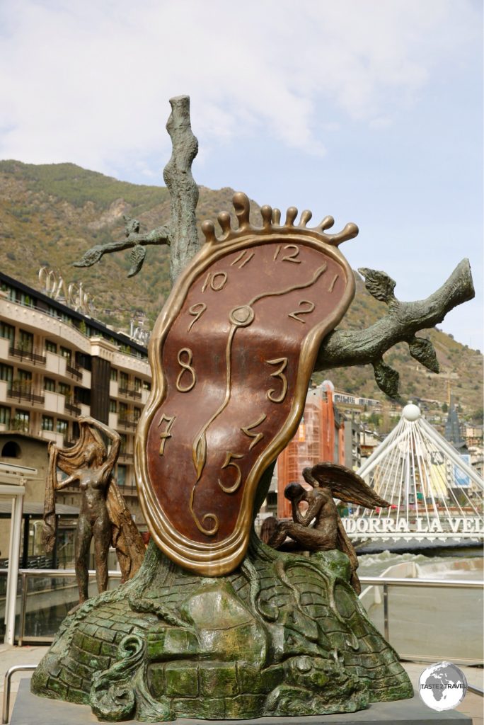 "The nobility of time", a sculpture by Salvador Dalí in Andorra la Vella.