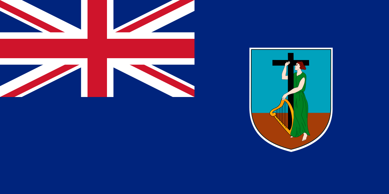 The flag of Montserrat.