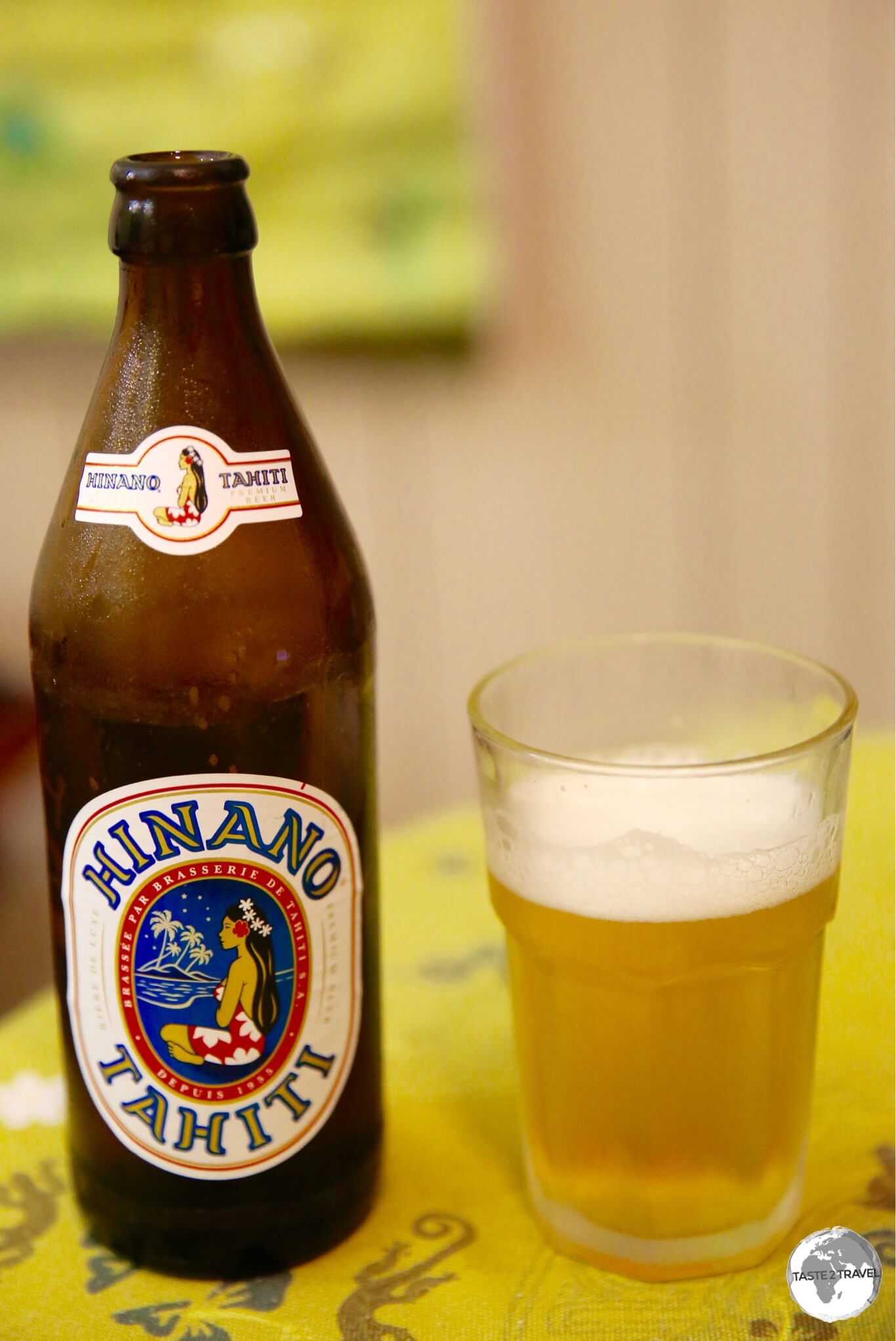 Hinano Beer has a wonderfully, light, delicate favour.
