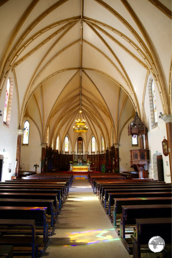 The interior of St. Joseph's Cathedral in Noumea.