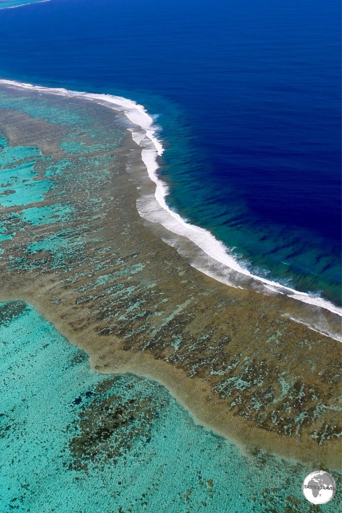 The reef which surrounds La Grande Terre is the second largest in the world, after the Great Barrier Reef of Australia.