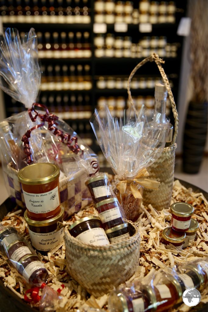 Some of the delicious products produced by Vanuatu craft using local fruits.