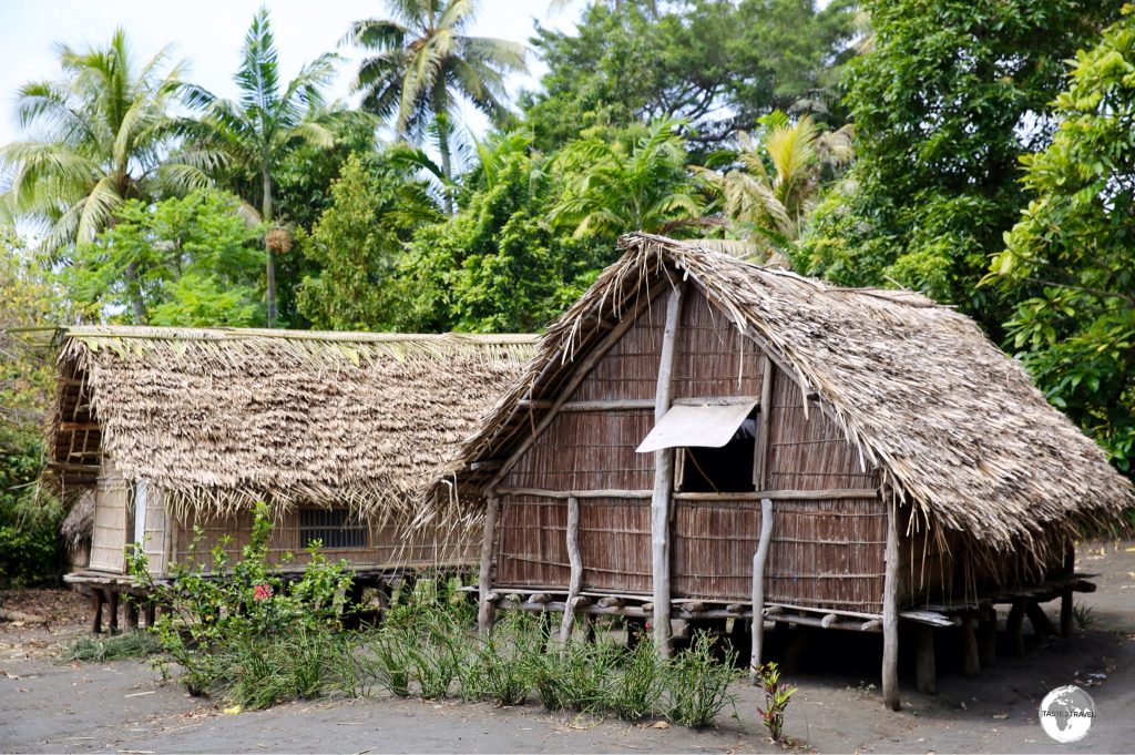Traditional housing on Tanna.