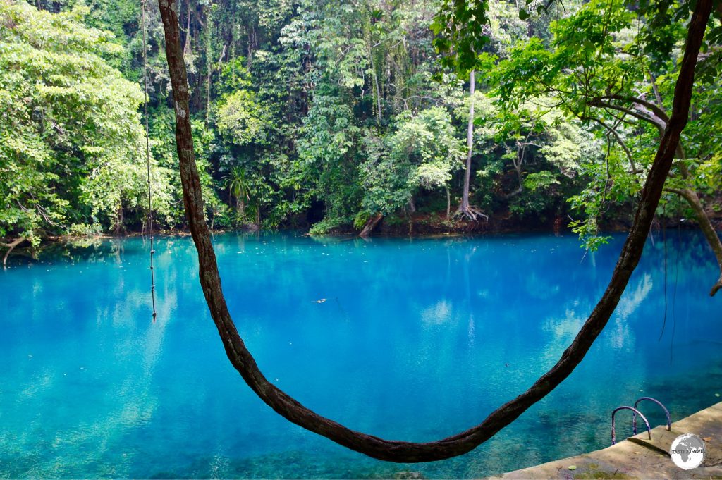 Santo is home to several fresh-water blue holes, including beautiful Riri.