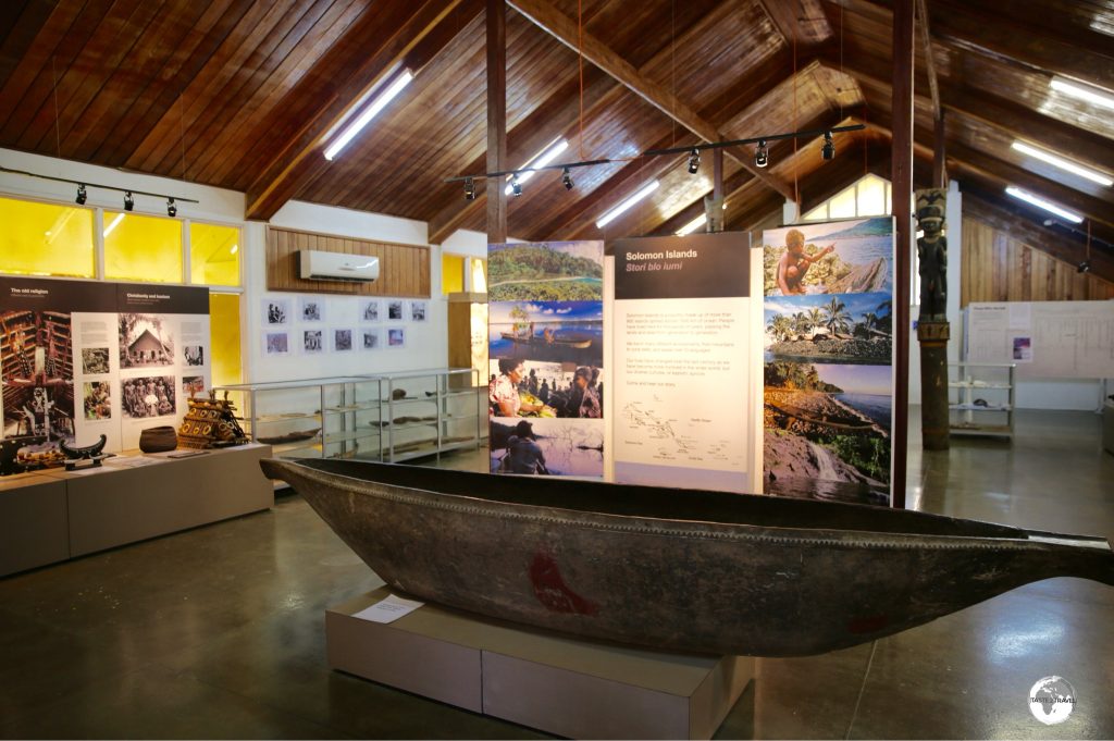 Displays at the Solomon Islands National Museum in Honiara.