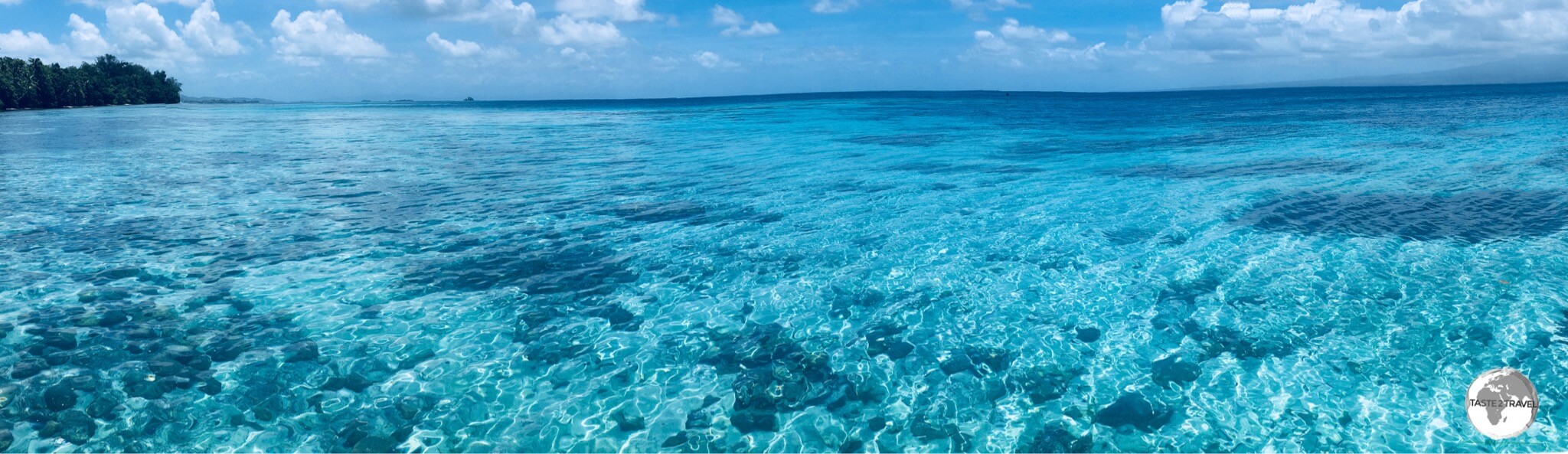Gin-coloured waters of the Solomon Islands.