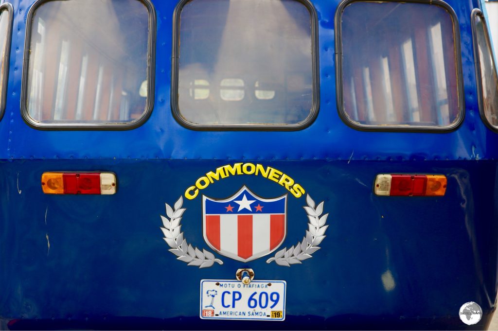 An 'Aiga' bus in Pago Pago.