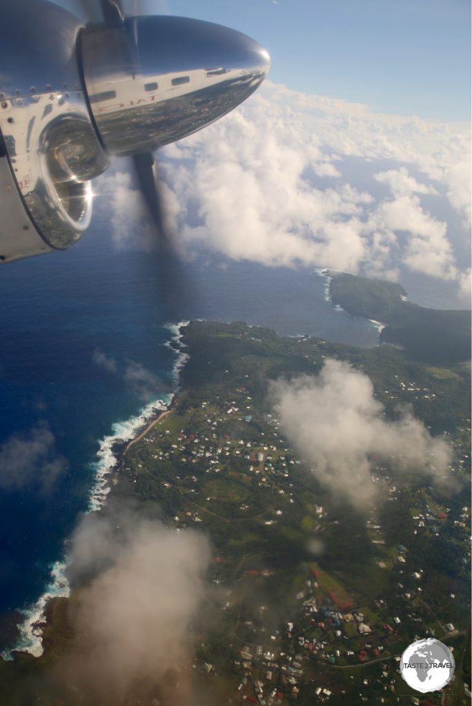 Flying out of American Samoa (from today) to Samoa (and into tomorrow).