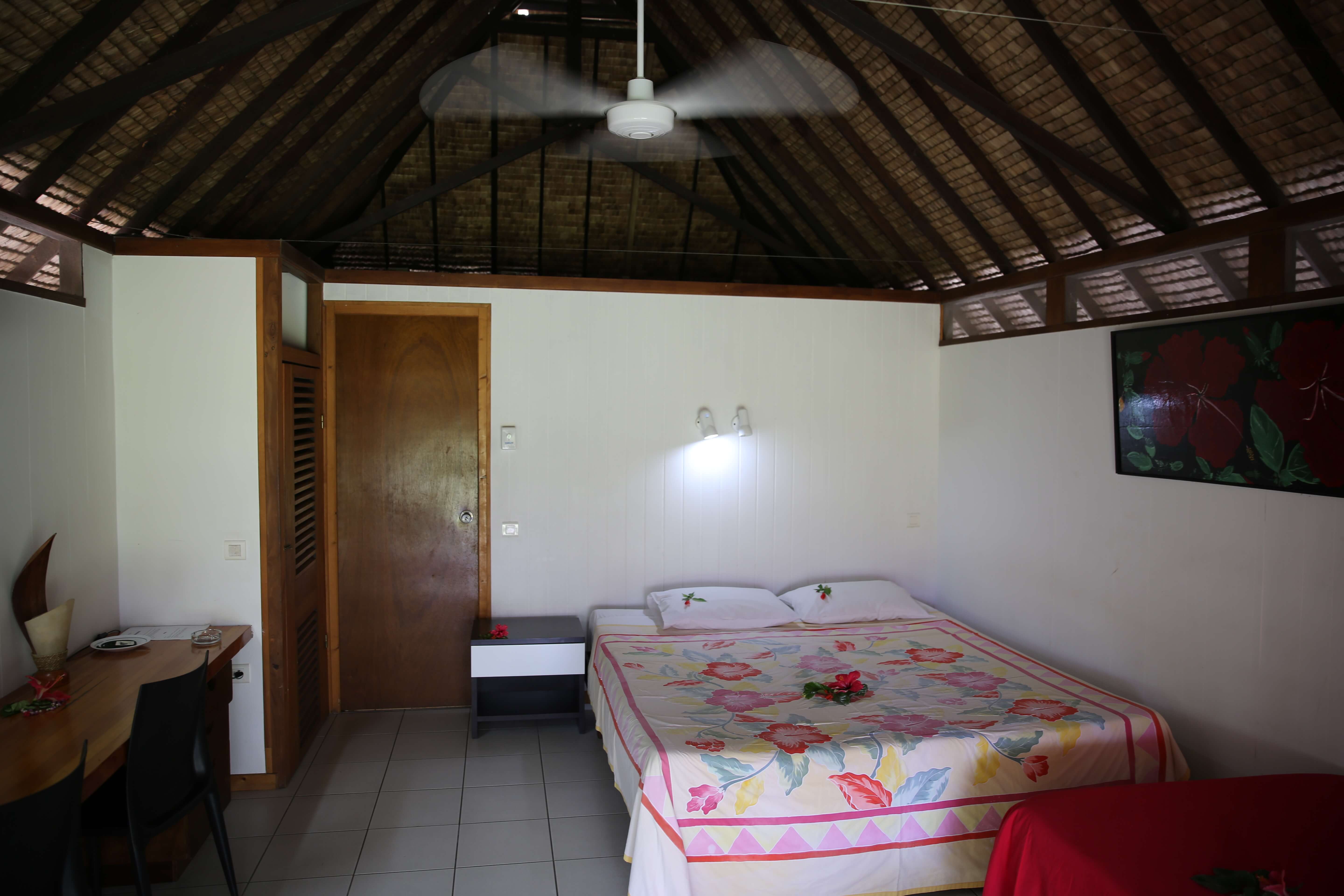 My bungalow at Hotel Hibiscus on Moorea.