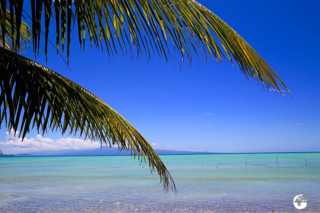 A view from the east coast of Savai'i island.